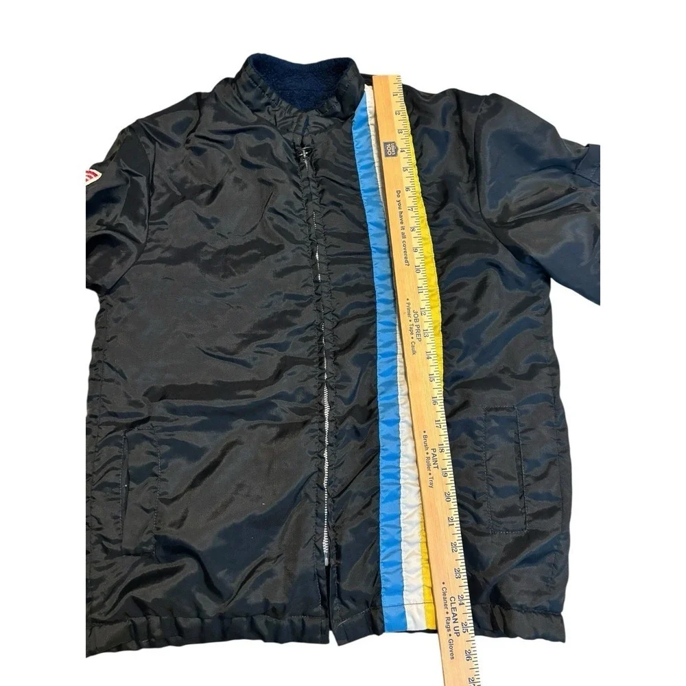 Vintage 70s‎ Sherpa Lined Racer Jacket Sportswear USA Retro Large